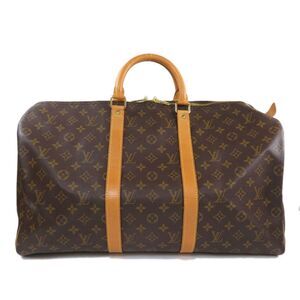 Louis Vuitton Keepall 50 Shoulder Bag Monogram Canvas